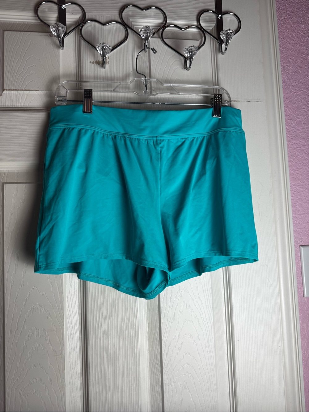 Teal Women's Athletic Swim Shorts